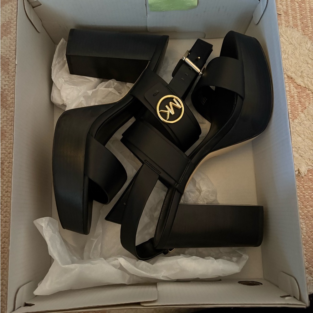 Michael Kors Black Platform Sandals